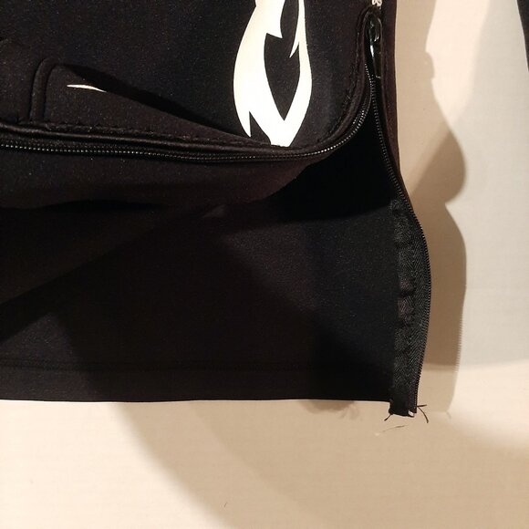 Kutting Weight Sauna Shirt Mens small Black Sweat Suit Shirt Long Sleeve Zip - Picture 5 of 7